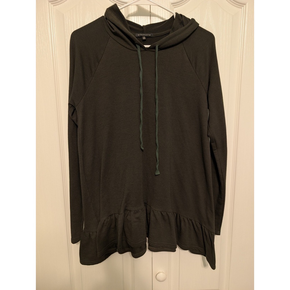 Staccato Womens Olive Green Pullover Hoodie Medium